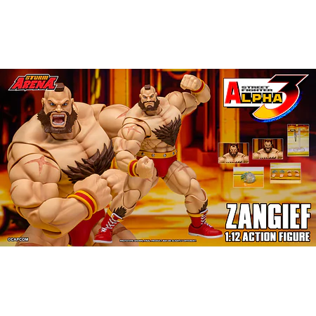 [Preventa Abierta] Street Fighter Alpha 3 Storm Arena Zangief 1/12 Scale Action Figure