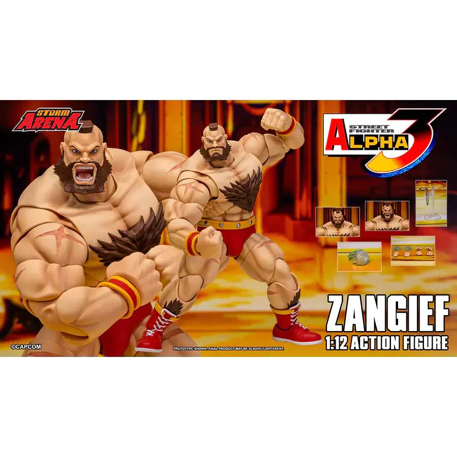 [Preventa Abierta] Street Fighter Alpha 3 Storm Arena Zangief 1/12 Scale Action Figure 2