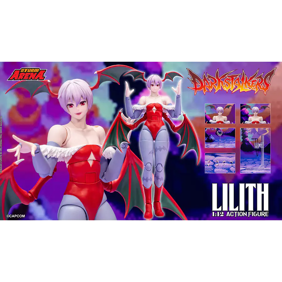 [Preventa Abierta] Darkstalkers Storm Arena Lilith 1/12 Scale Action Figure 2