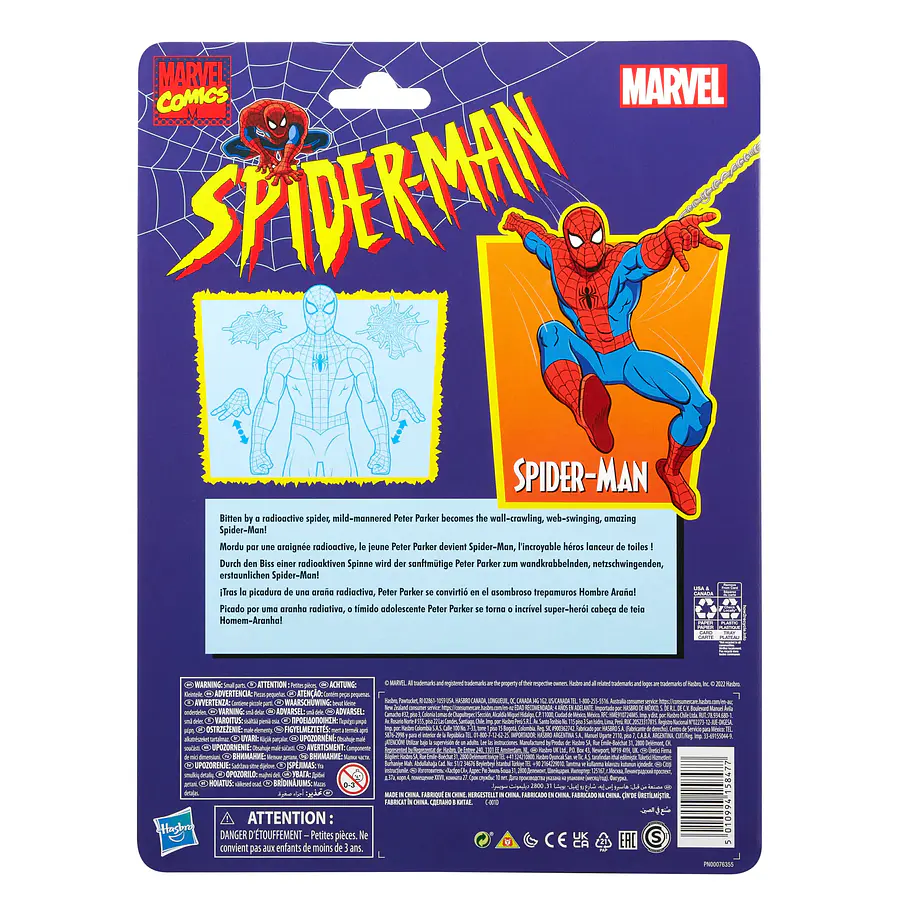 [Preventa Abierta] Marvel Legends Retro Collection Spider-Man (CEL SHADED) Exclusivo Walmart (Restock) 6