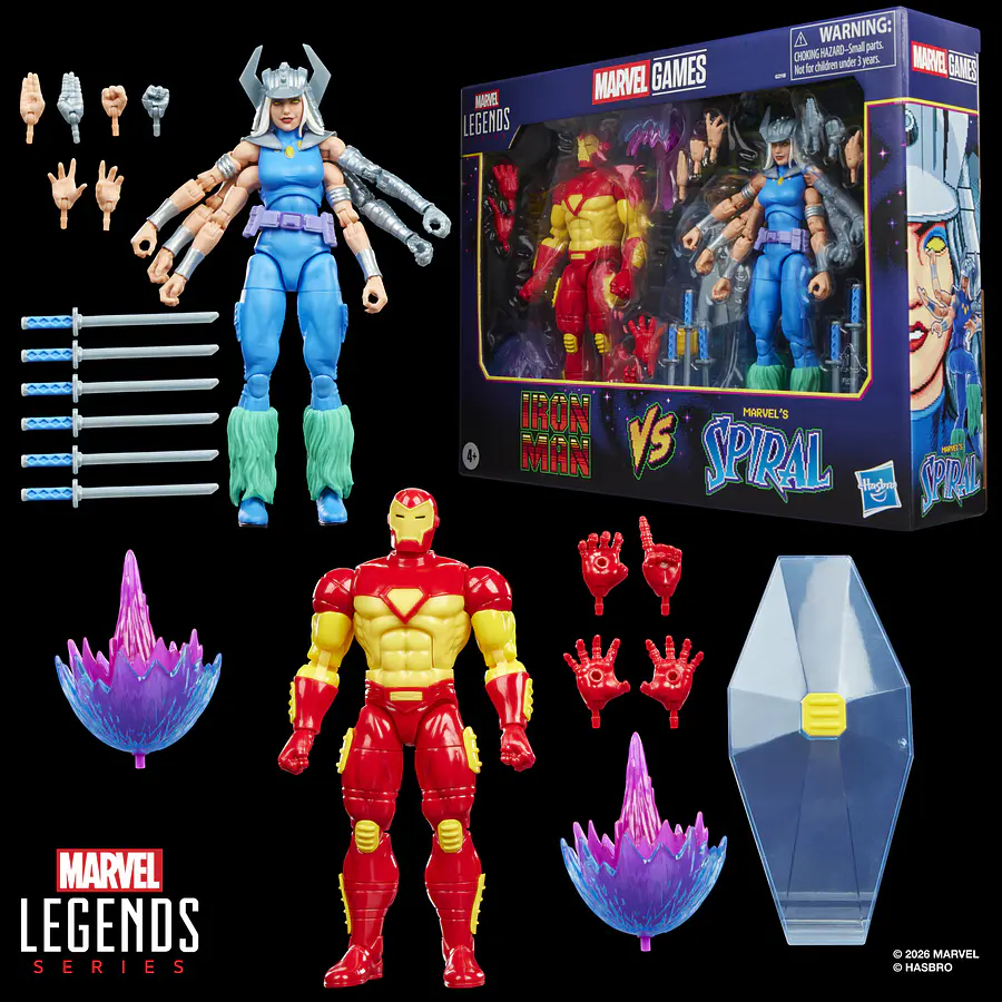 [Preventa Abierta] MARVEL LEGENDS SERIES MARVEL GAMES IRON MAN VS MARVEL’S SPIRAL 2