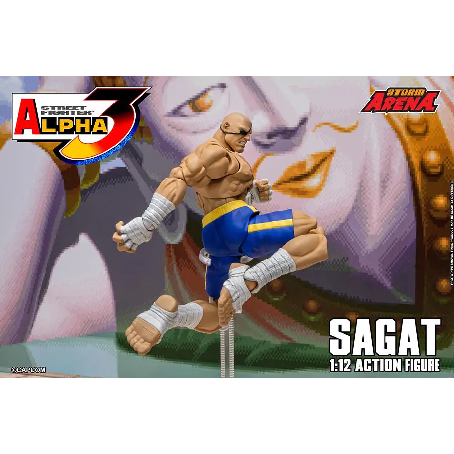 Street Fighter Alpha 3 Storm Arena Sagat 1/12 Scale Action Figure 12