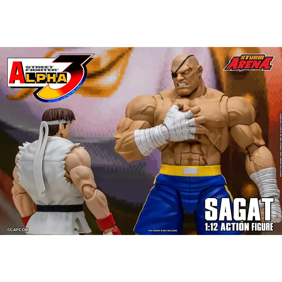 Street Fighter Alpha 3 Storm Arena Sagat 1/12 Scale Action Figure 13