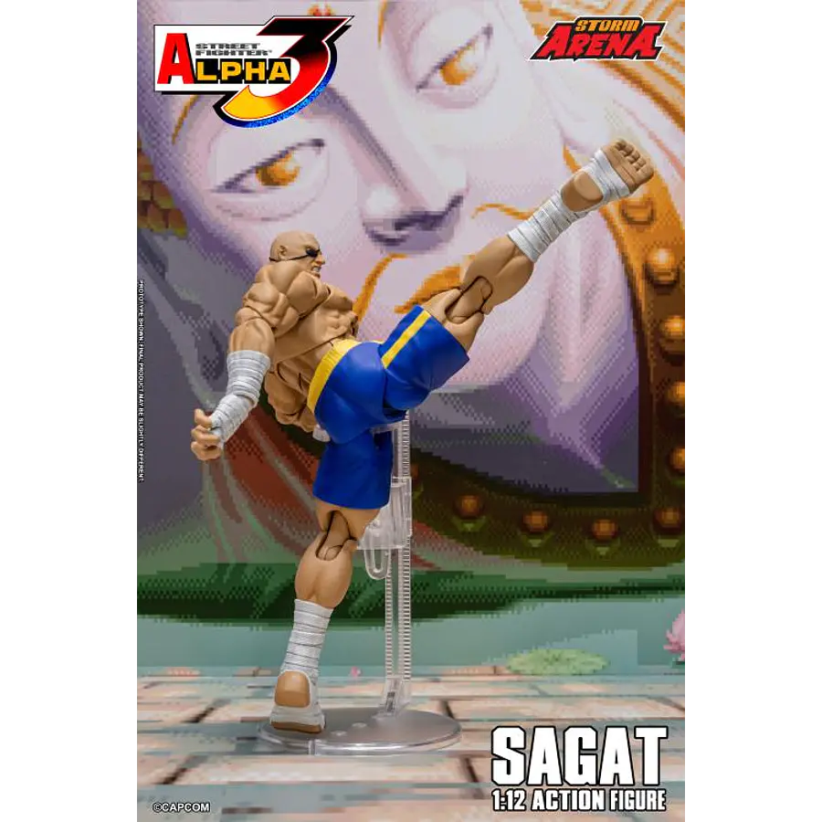 Street Fighter Alpha 3 Storm Arena Sagat 1/12 Scale Action Figure 18