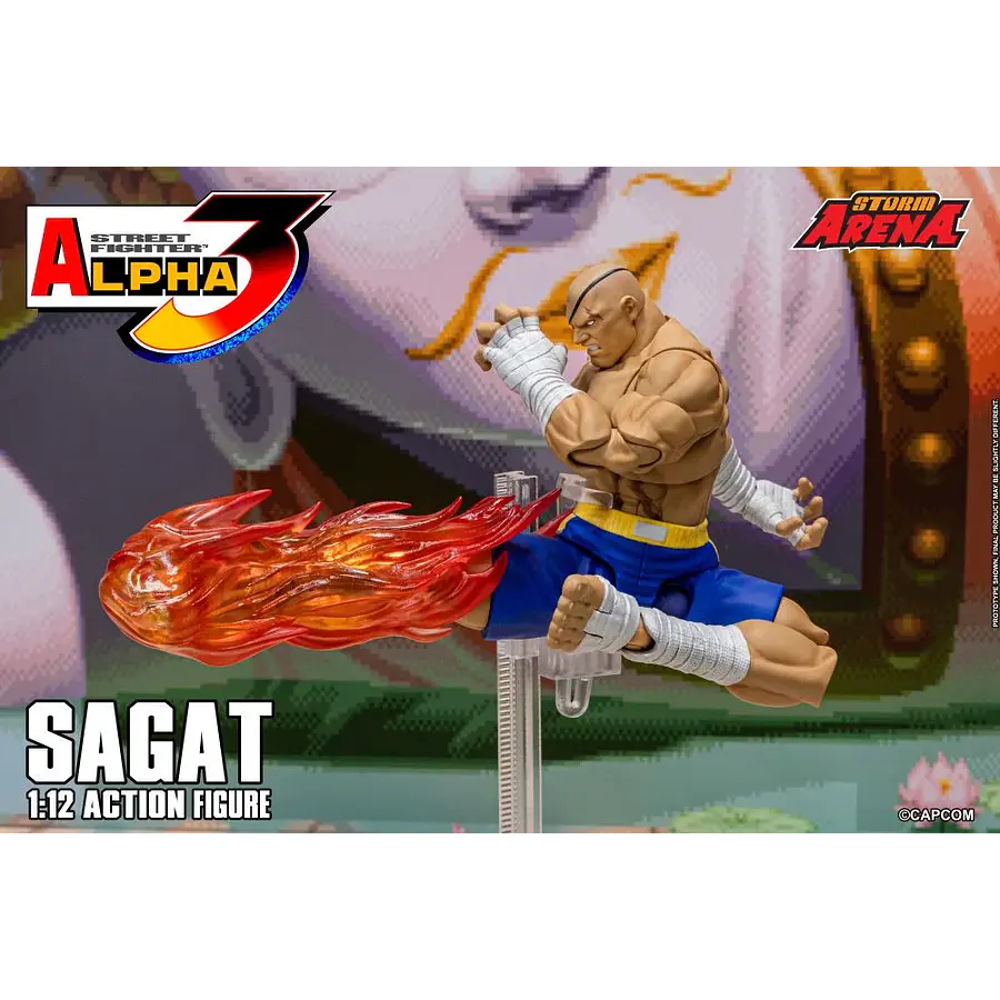 Street Fighter Alpha 3 Storm Arena Sagat 1/12 Scale Action Figure 19
