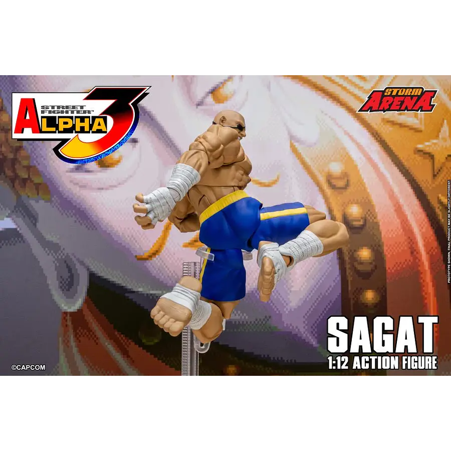 Street Fighter Alpha 3 Storm Arena Sagat 1/12 Scale Action Figure 21