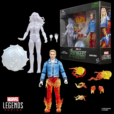 [Preventa Abierta] MARVEL LEGENDS SERIES MARVEL’S INVISIBLE WOMAN & HUMAN TORCH, MARVEL STUDIOS’ AVENGERS: DOOMSDAY (Exclusive)