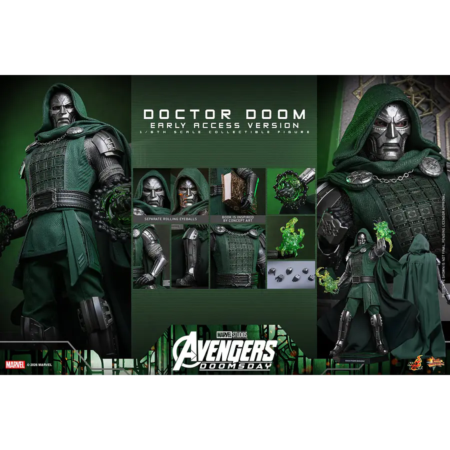[Preventa Abierta] Avengers: Doomsday MMS906 Doctor Doom 1/6th Scale Collectible Figure Hot Toys Collectibles 22