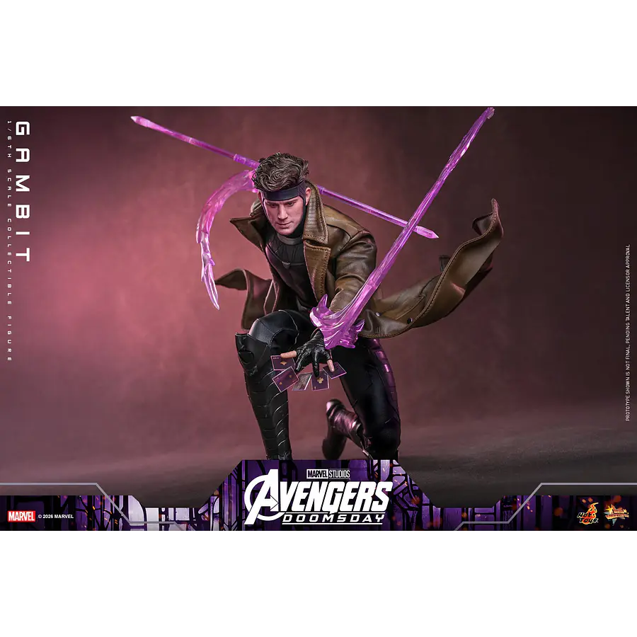 [Preventa Abierta] Avengers: Doomsday MMS910 Gambit 1/6th Scale Collectible Figure Hot Toys Collectibles 12