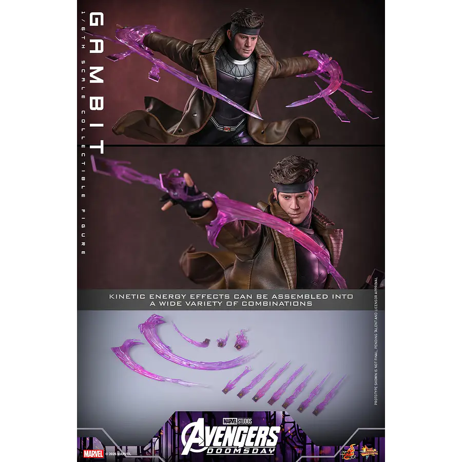 [Preventa Abierta] Avengers: Doomsday MMS910 Gambit 1/6th Scale Collectible Figure Hot Toys Collectibles 20