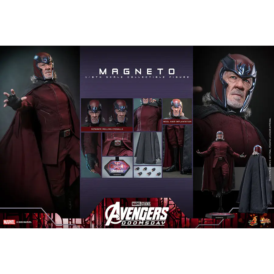 [Preventa Abierta] Avengers: Doomsday MMS912 Magneto 1/6th Scale Collectible Figure Hot Toys Collectibles 20