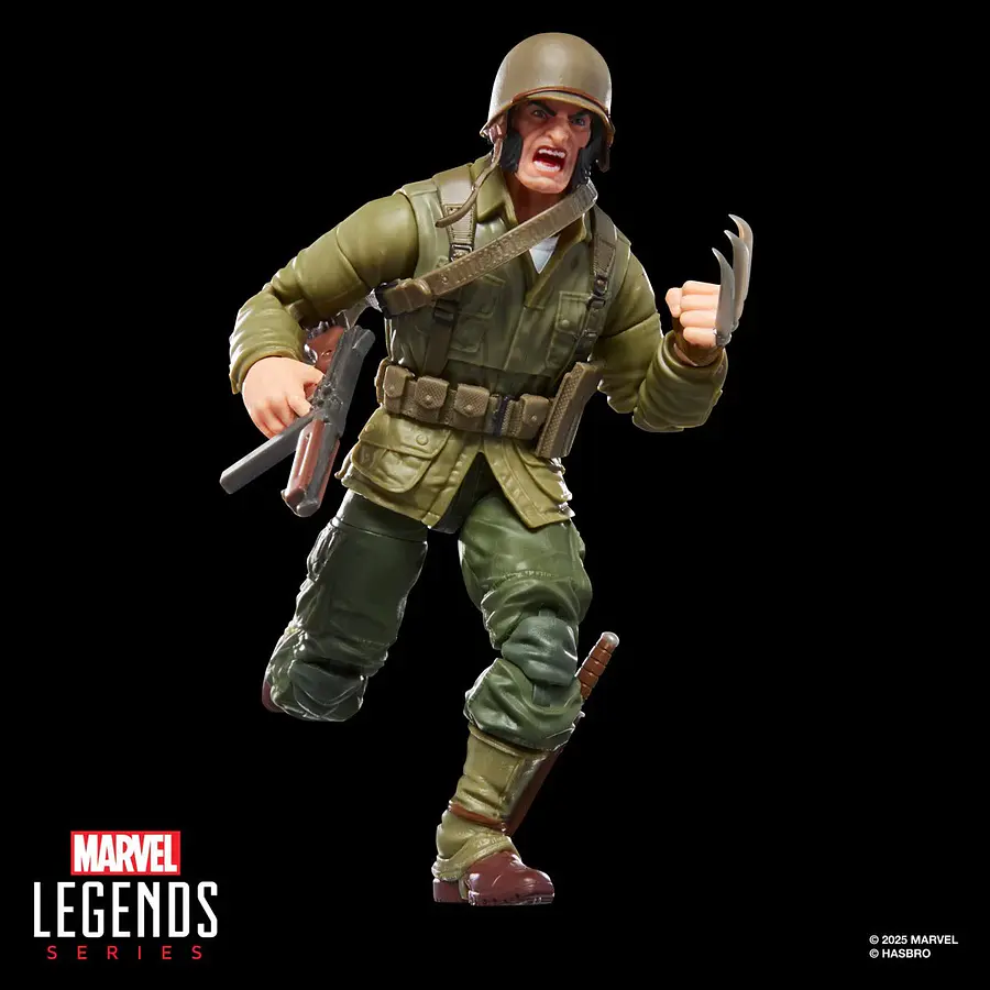 Marvel Legends Series Wolverine (WWII Logan) X-Men Comics WOVG0820 6