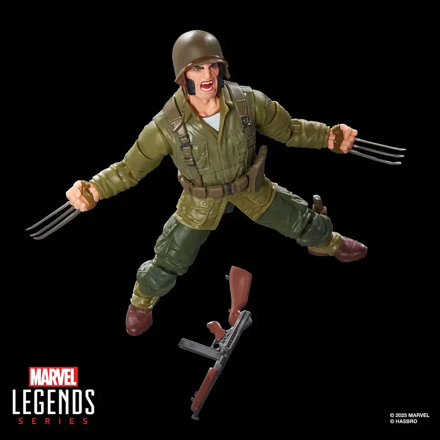 Marvel Legends Series Wolverine (WWII Logan) X-Men Comics WOVG0820 8