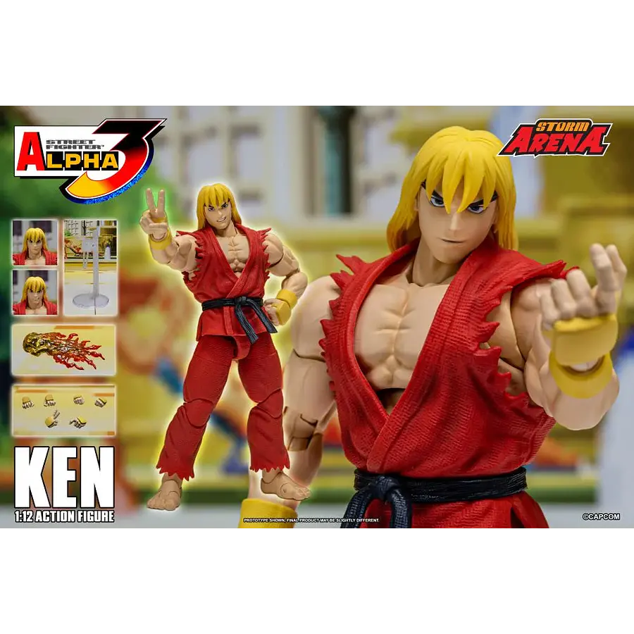 Street Fighter Alpha 3 Storm Arena Ken 1/12 Scale Action Figure (Restock) 2
