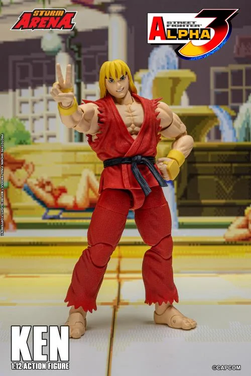 Street Fighter Alpha 3 Storm Arena Ken 1/12 Scale Action Figure (Restock)
