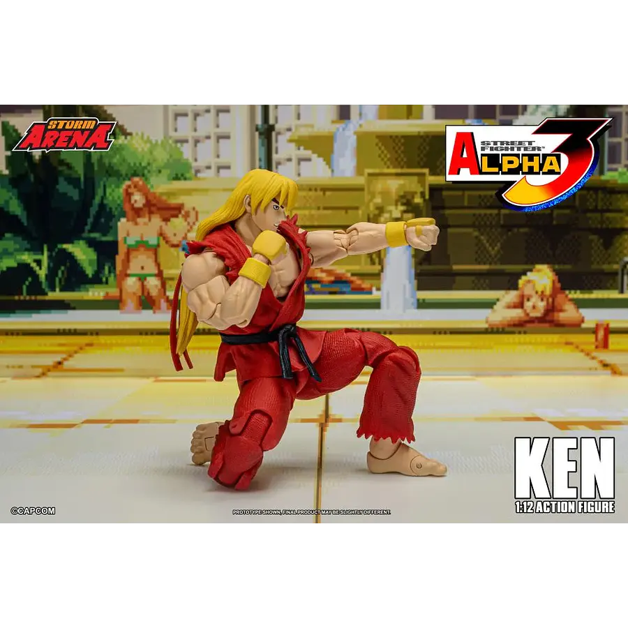 Street Fighter Alpha 3 Storm Arena Ken 1/12 Scale Action Figure (Restock) 13
