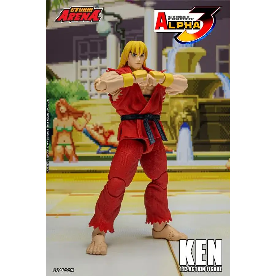 Street Fighter Alpha 3 Storm Arena Ken 1/12 Scale Action Figure (Restock) 16