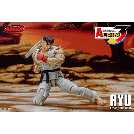 Street Fighter Alpha 3 Storm Arena Ryu 1/12 Scale Action Figure (Restock)