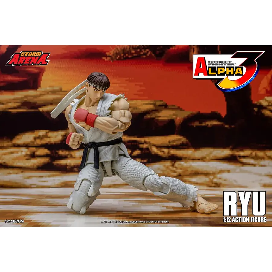 Street Fighter Alpha 3 Storm Arena Ryu 1/12 Scale Action Figure (Restock) 2