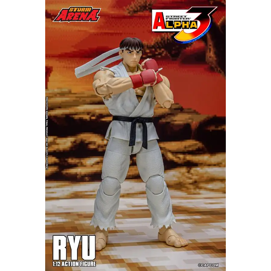 Street Fighter Alpha 3 Storm Arena Ryu 1/12 Scale Action Figure (Restock) 7