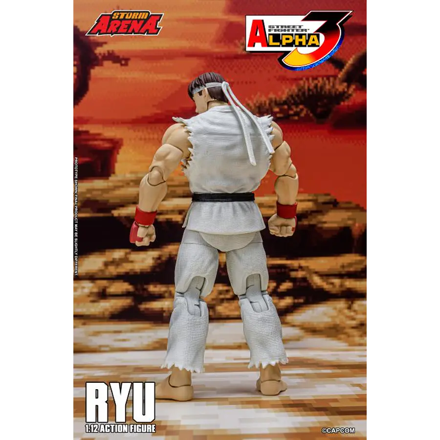 Street Fighter Alpha 3 Storm Arena Ryu 1/12 Scale Action Figure (Restock) 12