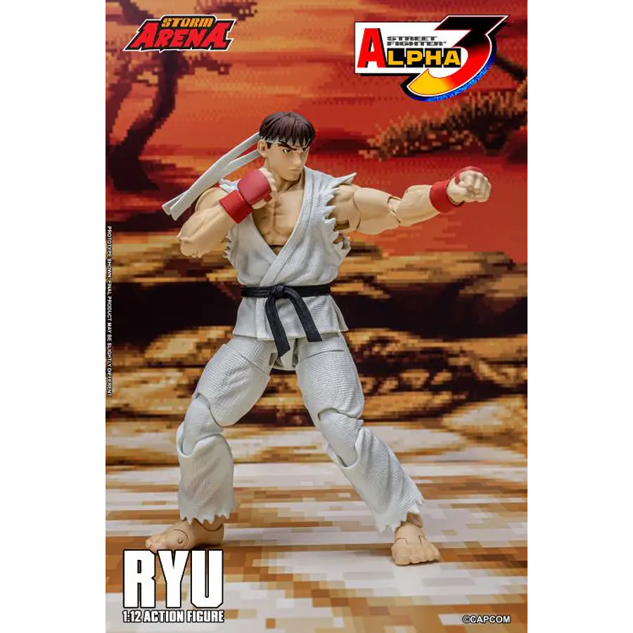 Street Fighter Alpha 3 Storm Arena Ryu 1/12 Scale Action Figure (Restock) 15