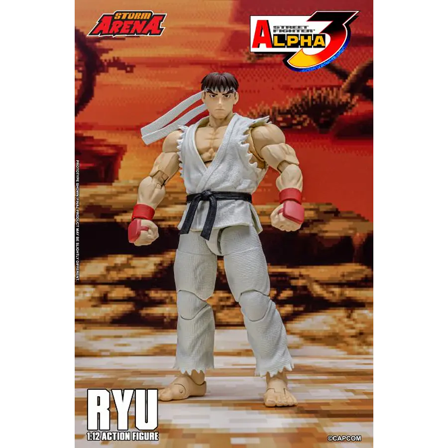 Street Fighter Alpha 3 Storm Arena Ryu 1/12 Scale Action Figure (Restock) 1