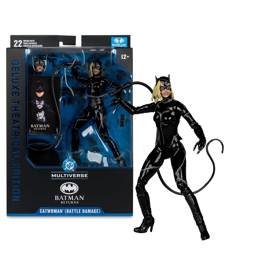 [Preventa Abierta] DC Multiverse Deluxe Theatrical Edition Wave 5 Batman Returns Battle Damaged Catwoman 7-Inch Scale Action Figure 1