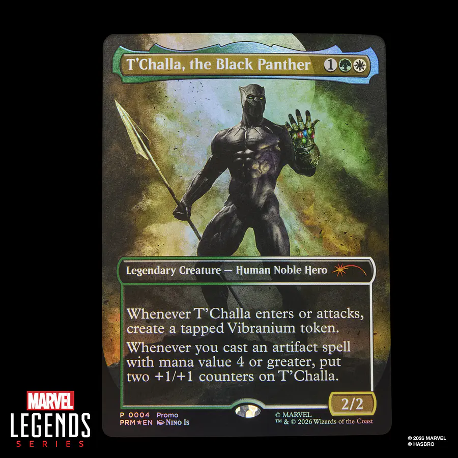 [Preventa Abierta] MARVEL LEGENDS SERIES MARVEL SUPER HEROES MAGIC: THE GATHERING BLACK PANTHER (Exclusive) 4