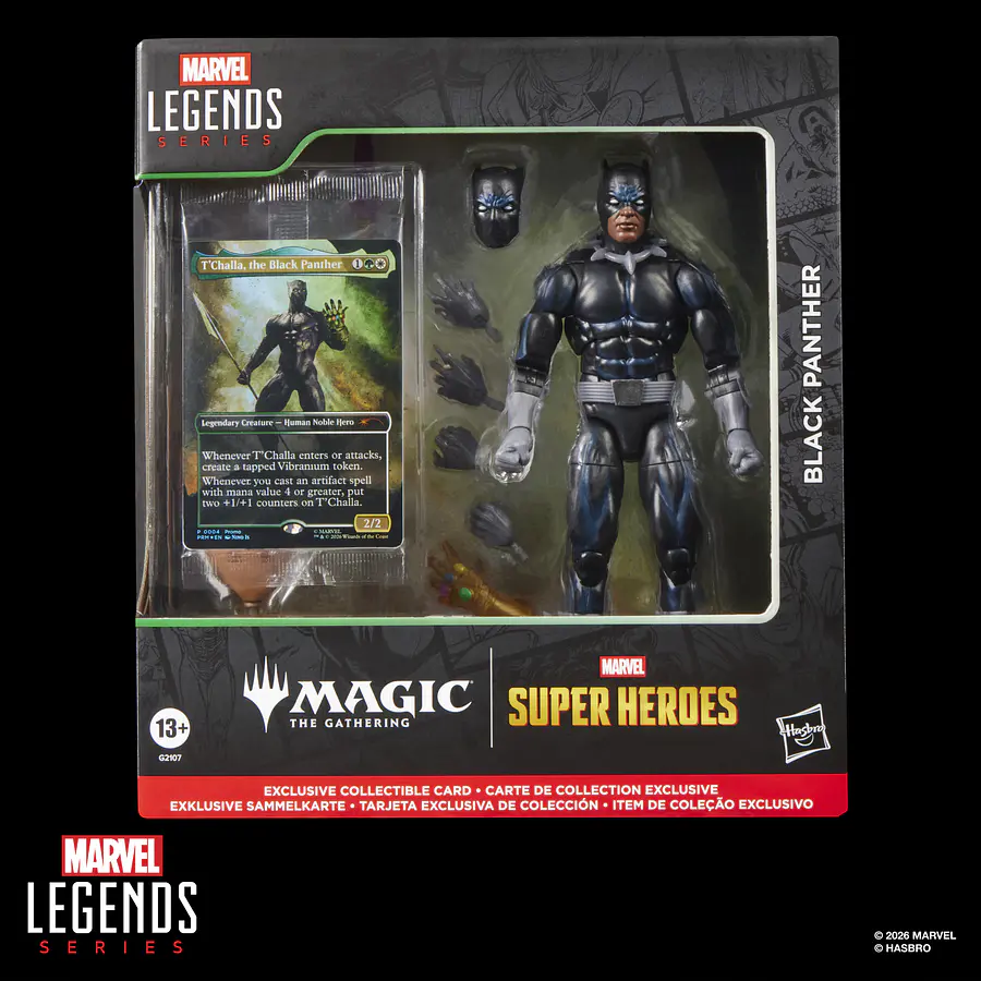 [Preventa Abierta] MARVEL LEGENDS SERIES MARVEL SUPER HEROES MAGIC: THE GATHERING BLACK PANTHER (Exclusive) 1