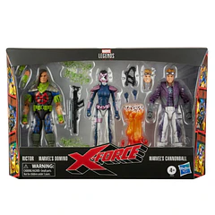 [Preventa Abierta] X-Force Marvel Legends Rictor, Domino, and Cannonball 6-Inch Action Figures 3-Pack 1