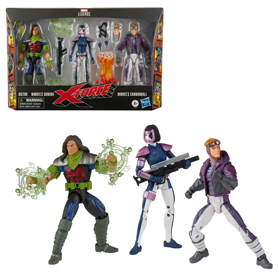 [Preventa Abierta] X-Force Marvel Legends Rictor, Domino, and Cannonball 6-Inch Action Figures 3-Pack 4
