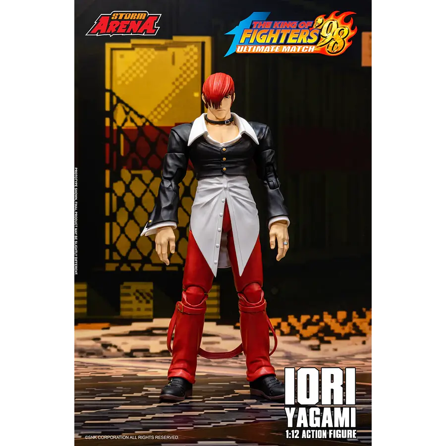 [Preventa Abierta] The King of Fighters '98 Ultimate Match Storm Arena Iori Yagami 1/12 Scale Action Figure 3