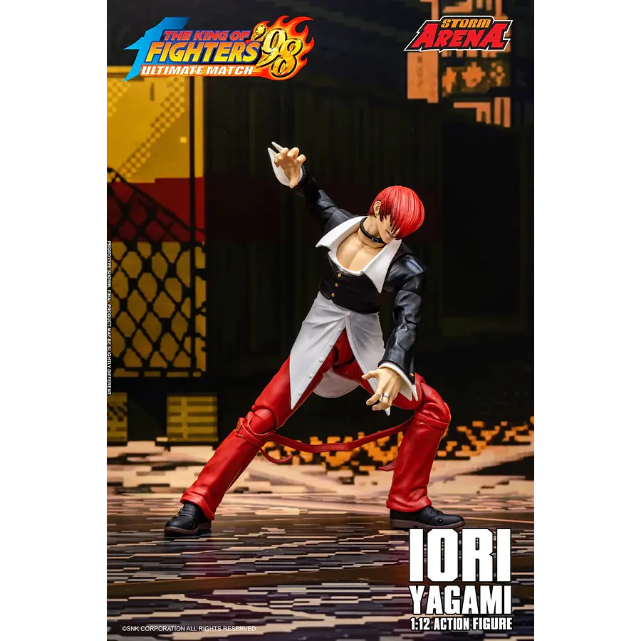 [Preventa Abierta] The King of Fighters '98 Ultimate Match Storm Arena Iori Yagami 1/12 Scale Action Figure 8