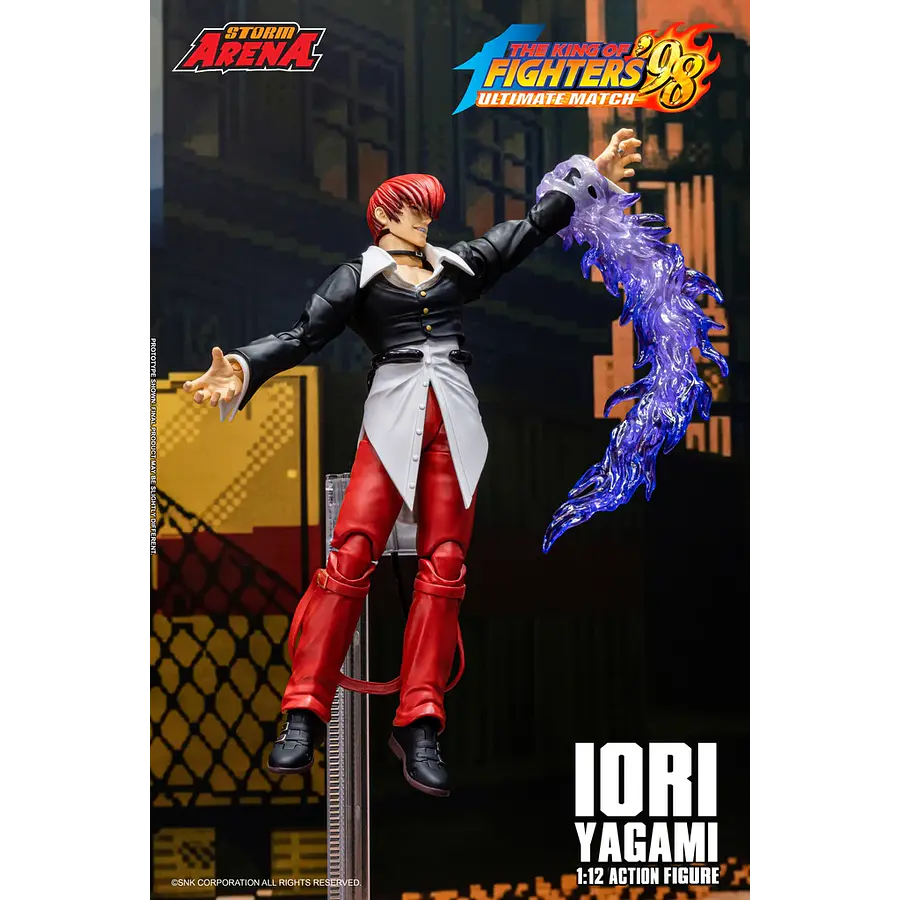 [Preventa Abierta] The King of Fighters '98 Ultimate Match Storm Arena Iori Yagami 1/12 Scale Action Figure 13