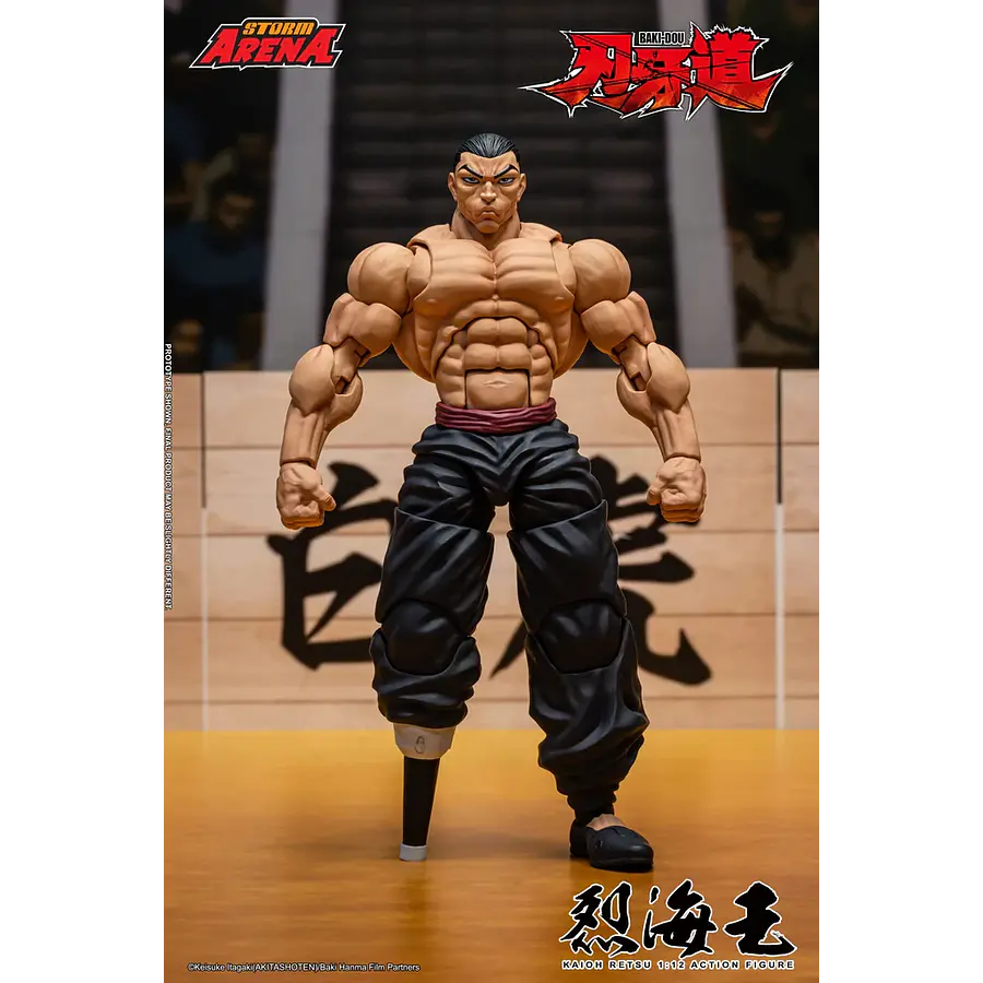 [Preventa Abierta] Baki Hanma: Son of Ogre Storm Arena Kaioh Retsu 1/12 Scale Action Figure 3