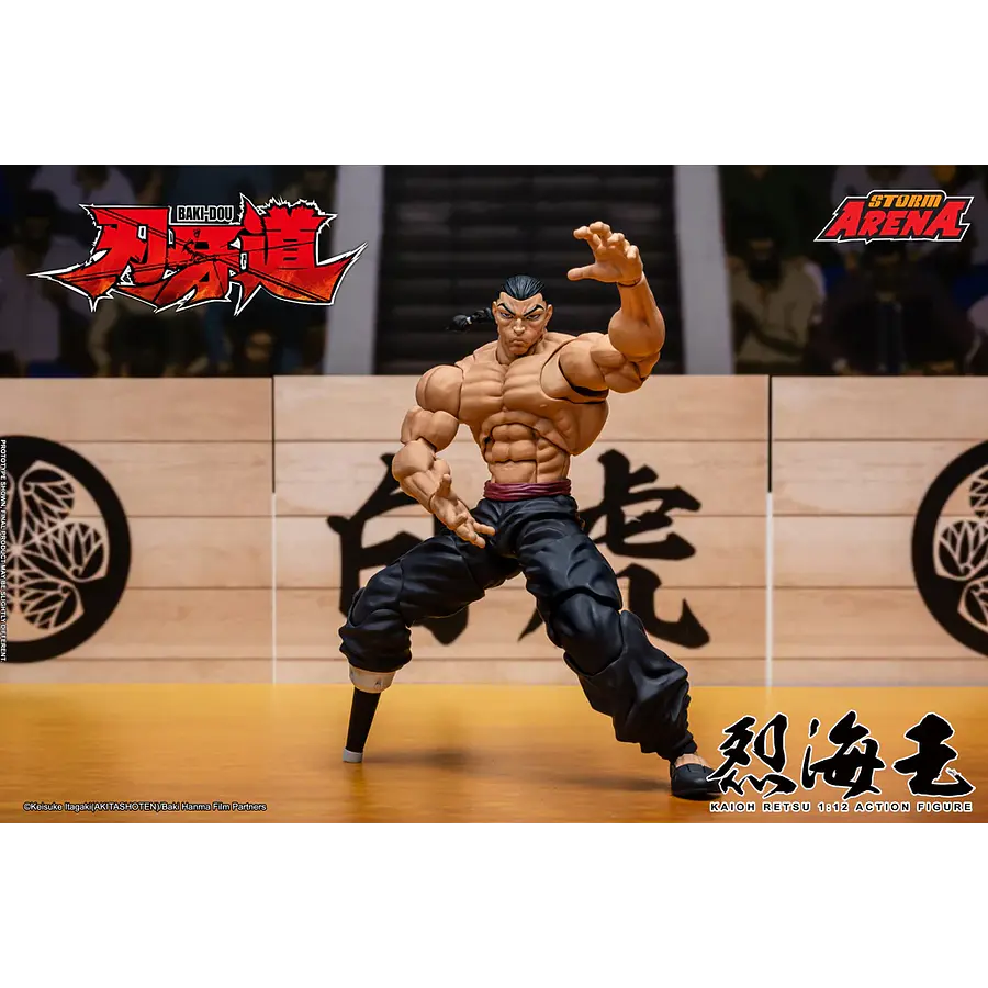[Preventa Abierta] Baki Hanma: Son of Ogre Storm Arena Kaioh Retsu 1/12 Scale Action Figure 6
