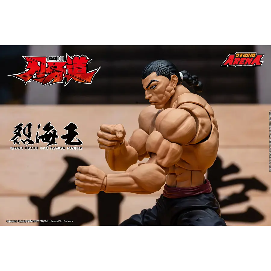 [Preventa Abierta] Baki Hanma: Son of Ogre Storm Arena Kaioh Retsu 1/12 Scale Action Figure 8