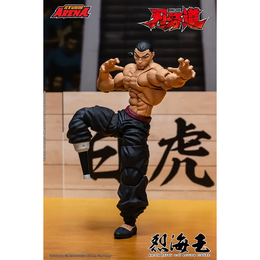[Preventa Abierta] Baki Hanma: Son of Ogre Storm Arena Kaioh Retsu 1/12 Scale Action Figure 11