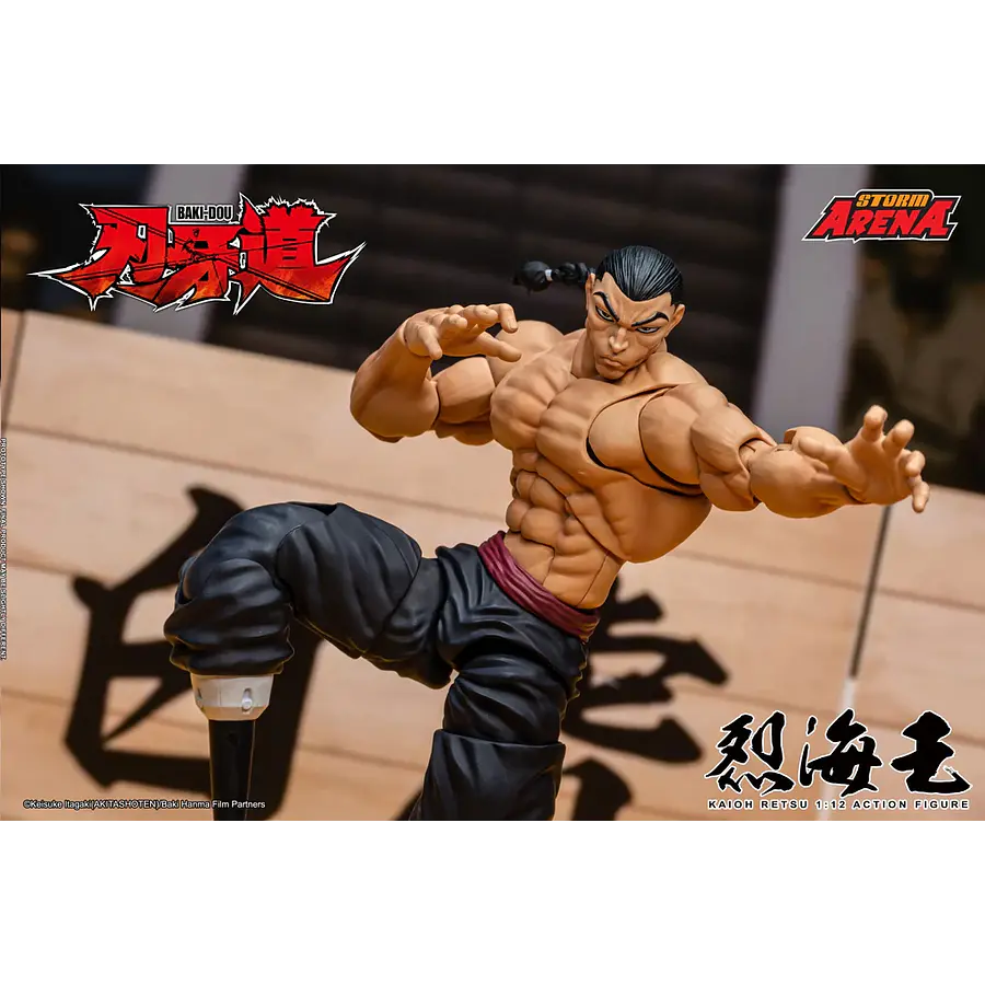 [Preventa Abierta] Baki Hanma: Son of Ogre Storm Arena Kaioh Retsu 1/12 Scale Action Figure 12