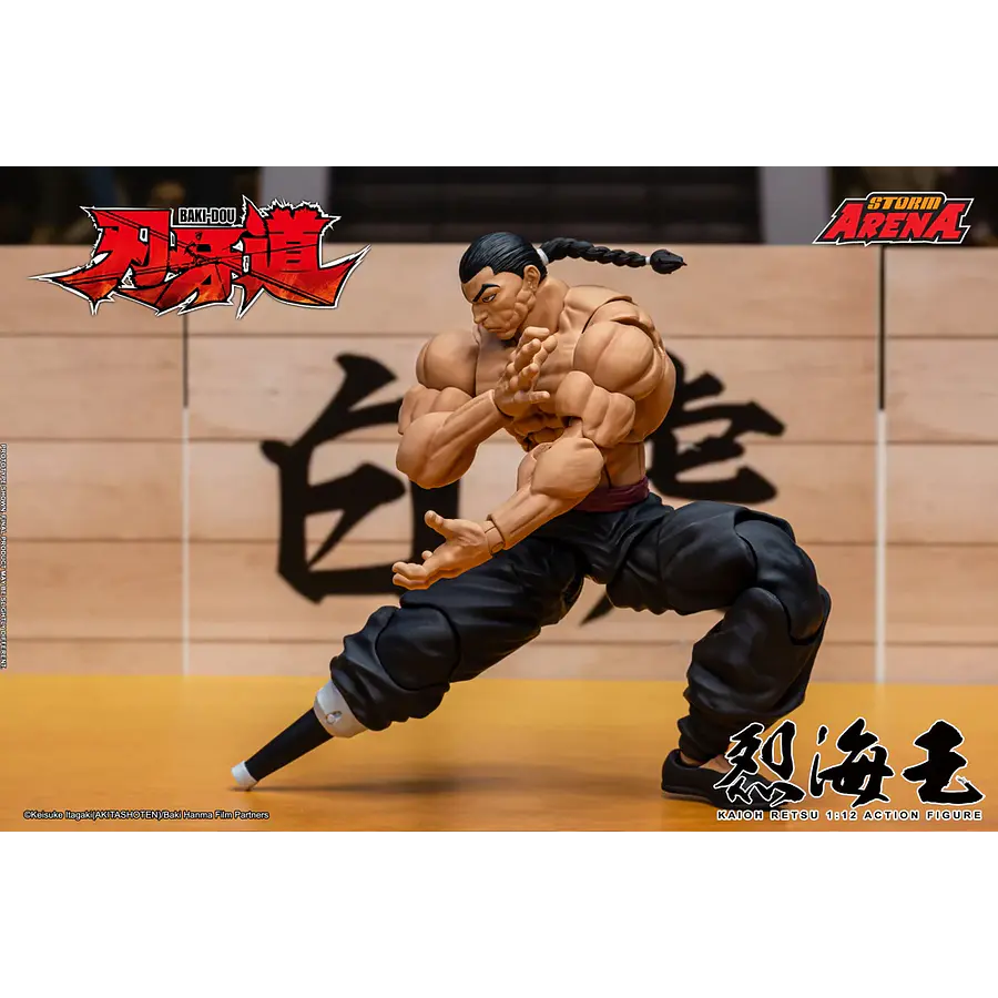 [Preventa Abierta] Baki Hanma: Son of Ogre Storm Arena Kaioh Retsu 1/12 Scale Action Figure 13