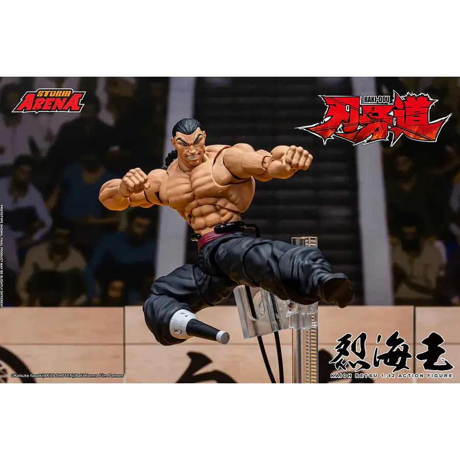 [Preventa Abierta] Baki Hanma: Son of Ogre Storm Arena Kaioh Retsu 1/12 Scale Action Figure 15