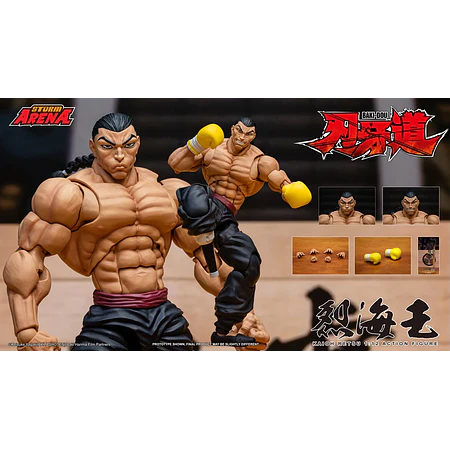 [Preventa Abierta] Baki Hanma: Son of Ogre Storm Arena Kaioh Retsu 1/12 Scale Action Figure