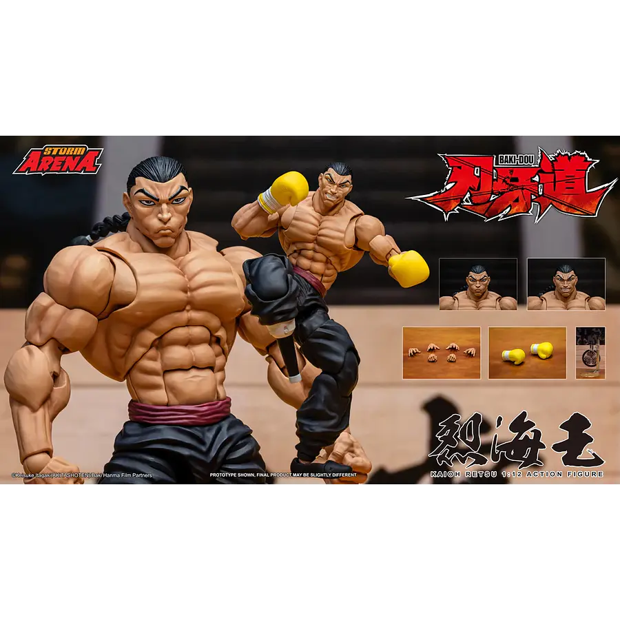 [Preventa Abierta] Baki Hanma: Son of Ogre Storm Arena Kaioh Retsu 1/12 Scale Action Figure 2