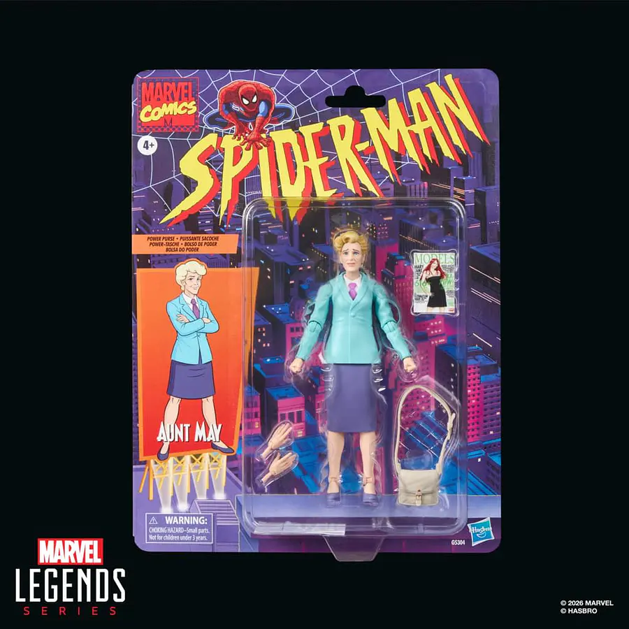 [Preventa Abierta] MARVEL LEGENDS RETRO CARDBACK AUNT MAY, SPIDER-MAN: THE ANIMATED SERIES 1