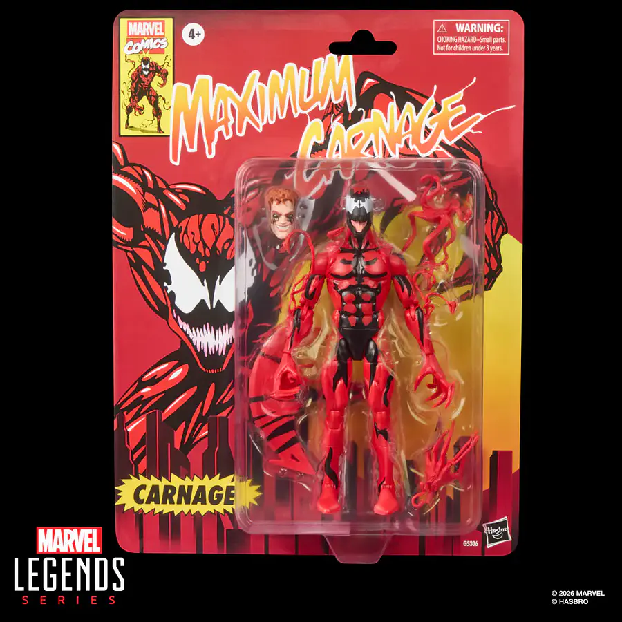 [Preventa Abierta] MARVEL LEGENDS RETRO CARDBACK CARNAGE, MAXIMUM CARNAGE 1