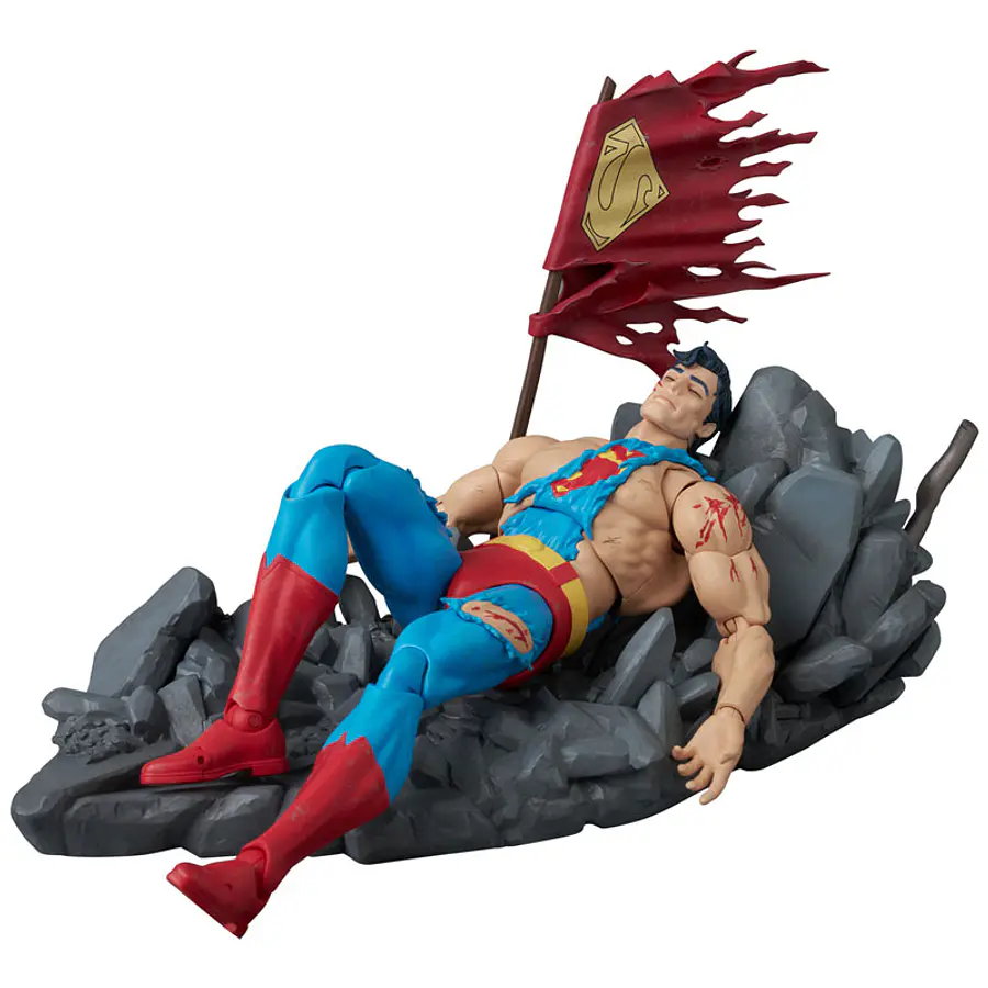 [Preventa Abierta] Death of Superman MAFEX No.324 Superman (Battle Damaged Ver.) Action Figure 12