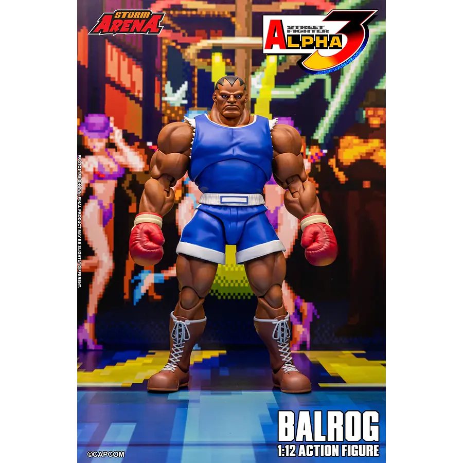 [Preventa Abierta] Street Fighter Alpha 3 Storm Arena Balrog 1/12 Scale Action Figure 3