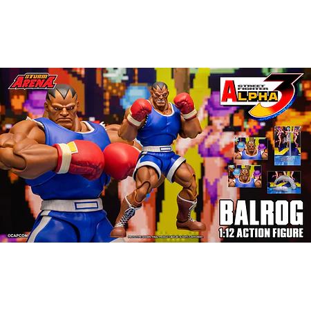 [Preventa Abierta] Street Fighter Alpha 3 Storm Arena Balrog 1/12 Scale Action Figure