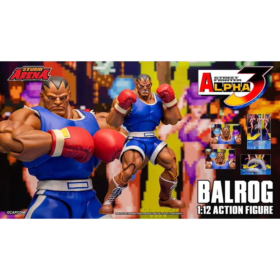 [Preventa Abierta] Street Fighter Alpha 3 Storm Arena Balrog 1/12 Scale Action Figure 2